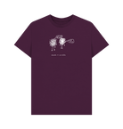 Purple I'm Over Drawn graphic t-shirt