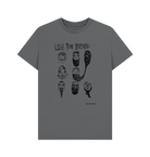 Slate Grey Love Your Beard graphic t-shirt