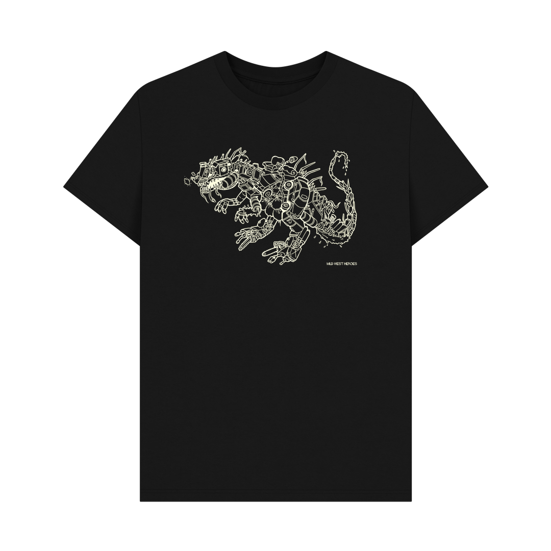 Black Junk Dino graphic t-shirt