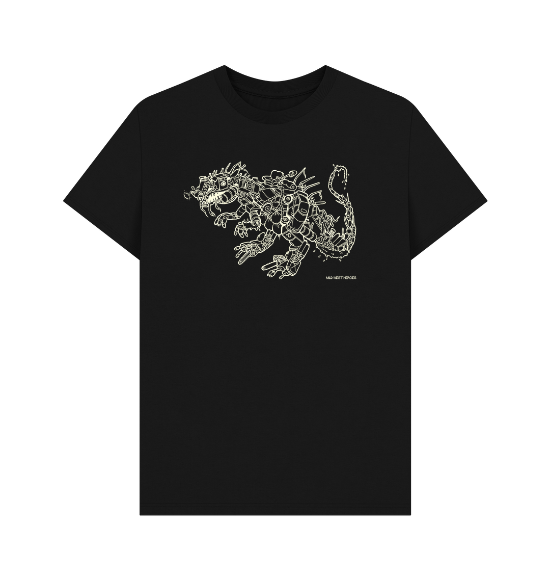 Black Junk Dino graphic t-shirt