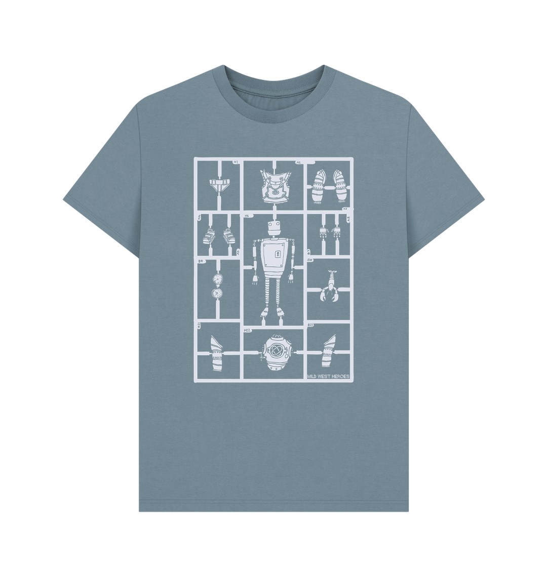Stone Blue Airfix Robot organic cotton t-shirt