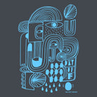 Detail of Slate Grey Day Off organic cotton t-shirt