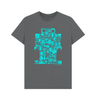 Slate Grey I Robots organic cotton t-shirt