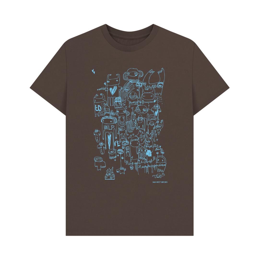 Chocolate Help Me Escape This Drawing graphic t-shirt