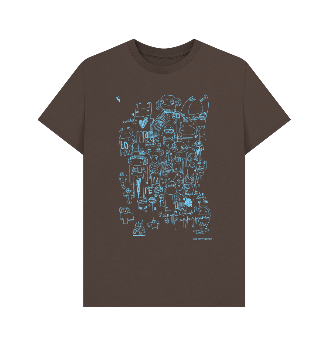 Chocolate Help Me Escape This Drawing graphic t-shirt