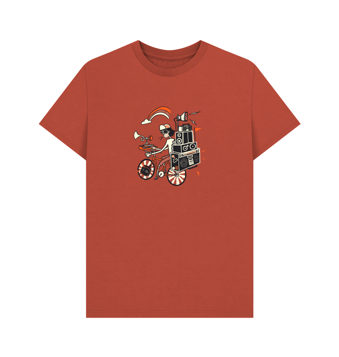 Rust Boombox Biker