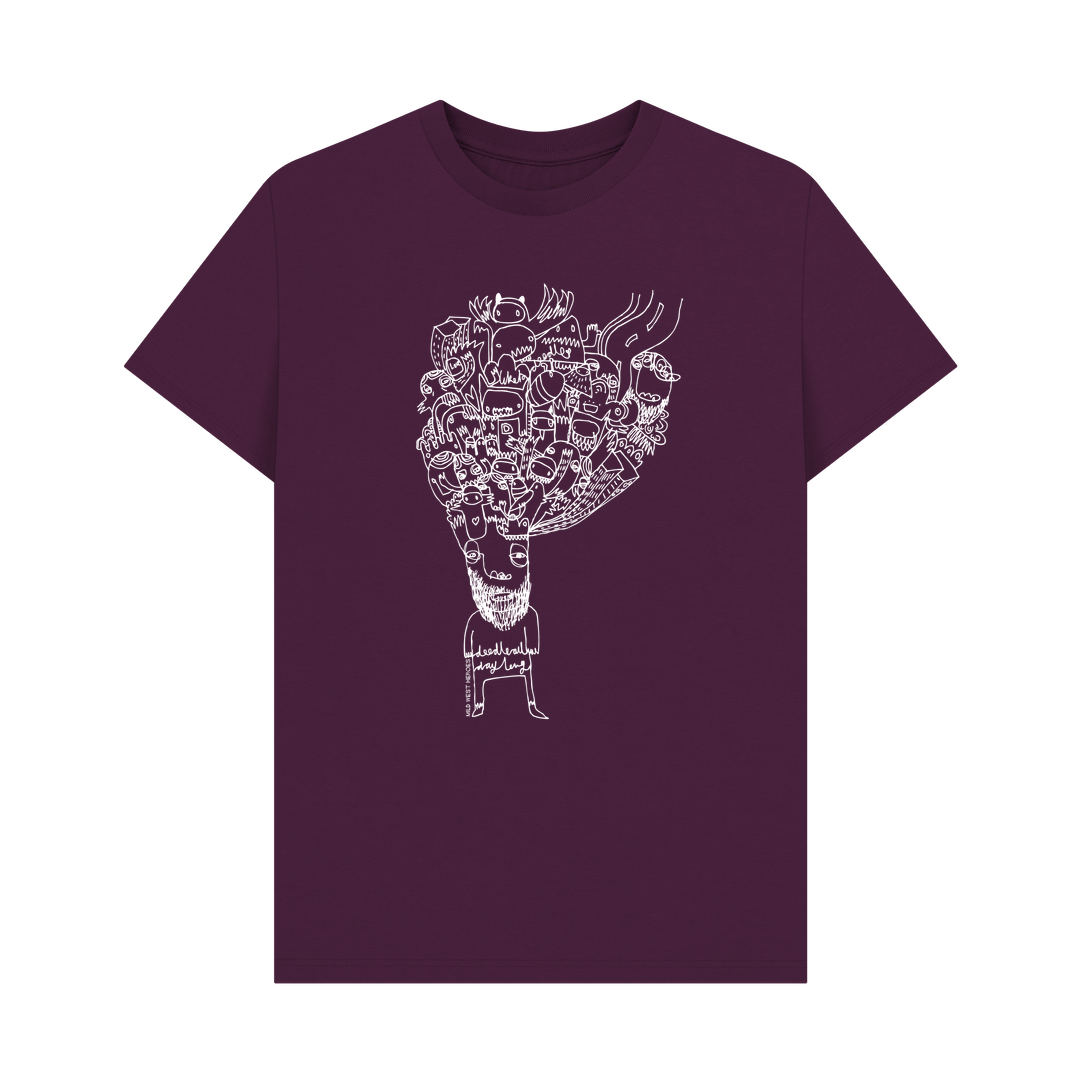 Purple Doodleboy graphic t-shirt