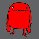 Detail of Slate Grey Hello Bob organic cotton graphic t-shirt