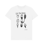 White Love Your Beard graphic t-shirt