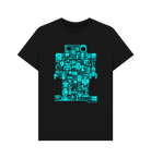 Black I Robots organic cotton t-shirt