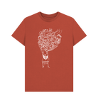 Rust Doodleboy graphic t-shirt