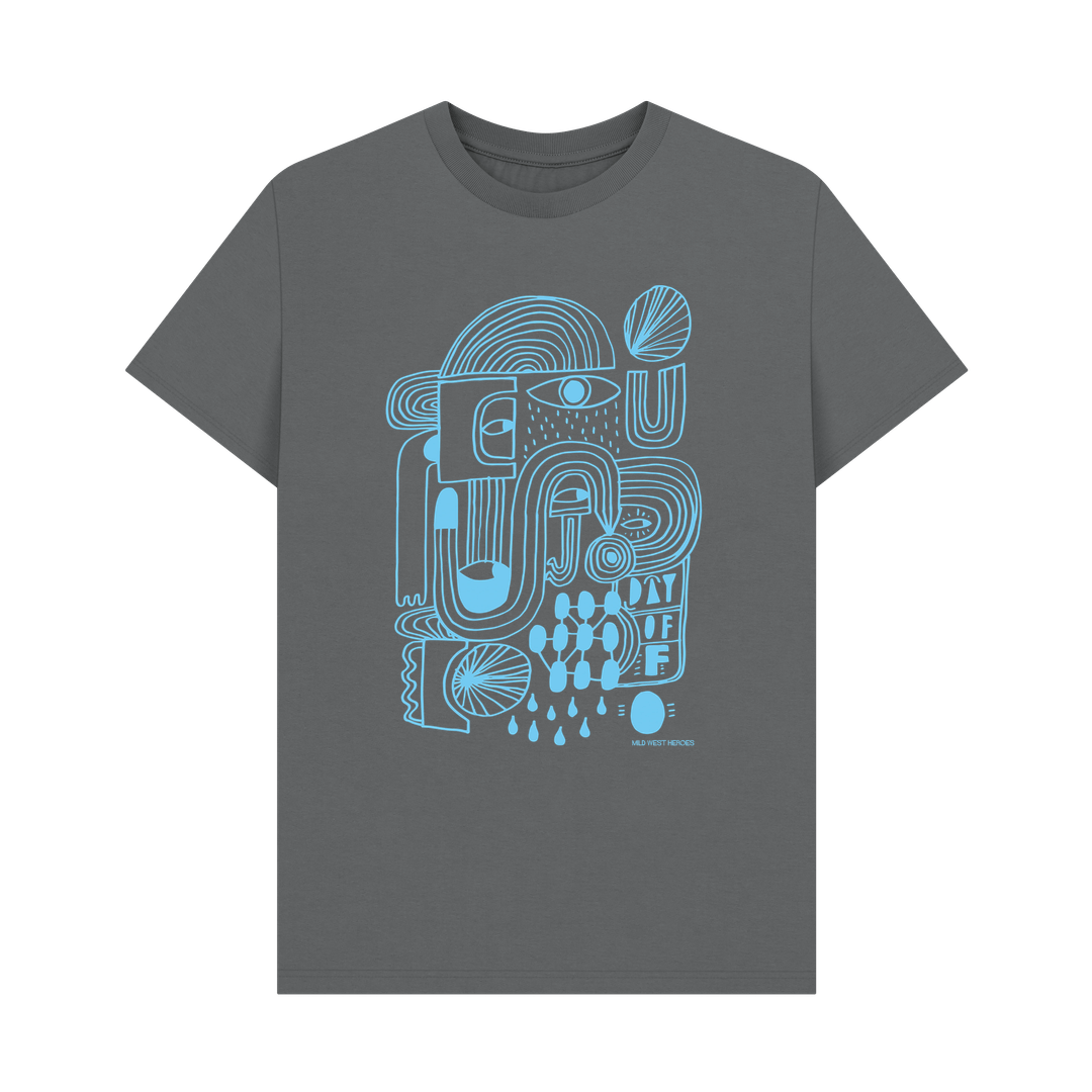 Slate Grey Day Off organic cotton t-shirt