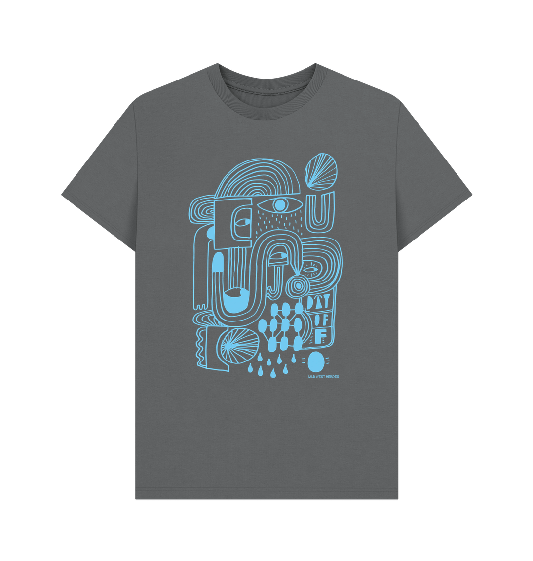 Slate Grey Day Off organic cotton t-shirt