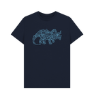 Navy Blue Camperceratops organic cotton t-shirt