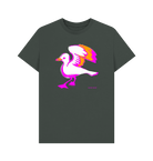 Dark Grey Hotwells Flapper organic cotton t-shirt