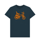 Denim Blue Chopper Bike graphic t-shirt