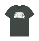 Dark Grey Monster Club graphic t-shirt
