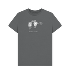 Slate Grey I'm Over Drawn graphic t-shirt