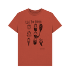 Rust Love Your Beard graphic t-shirt