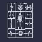 Detail of Denim Blue Airfix Robot organic cotton t-shirt