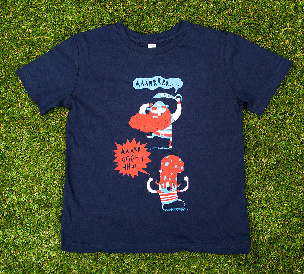 Pirates - AAARRRRR </br>organic cotton kids t-shirt - Mild West Heroes
 - 1