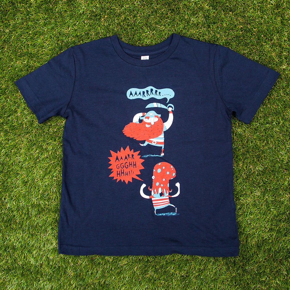 Pirates - AAARRRRR </br>organic cotton kids t-shirt - Mild West Heroes
 - 1