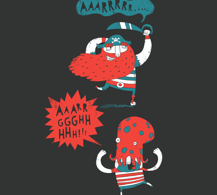 Pirates!  AAARRRR....</br>organic cotton t-shirt - Mild West Heroes
 - 1