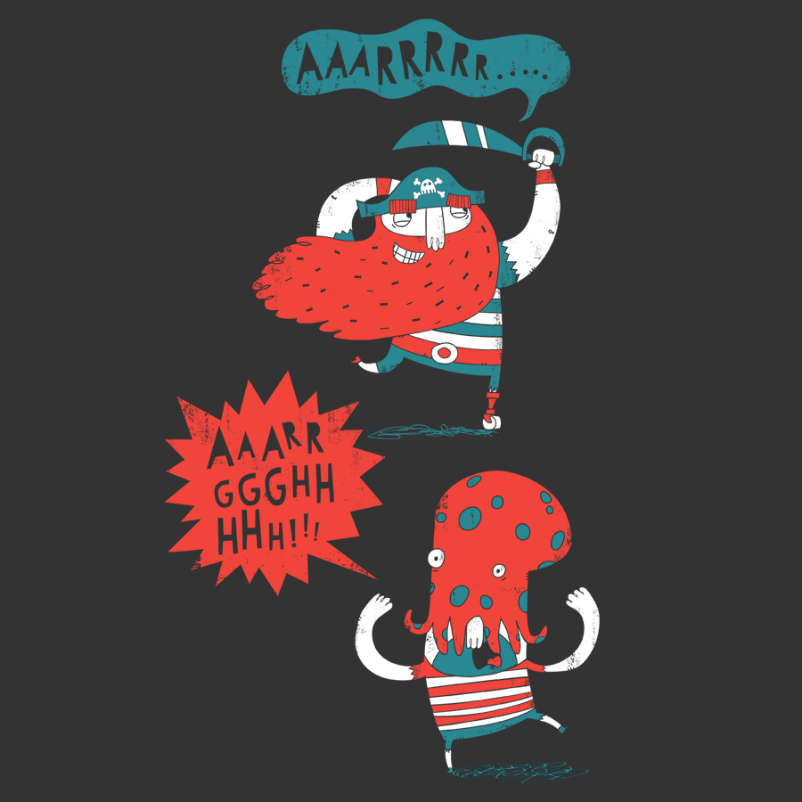 Pirates!  AAARRRR....</br>organic cotton t-shirt - Mild West Heroes
 - 1
