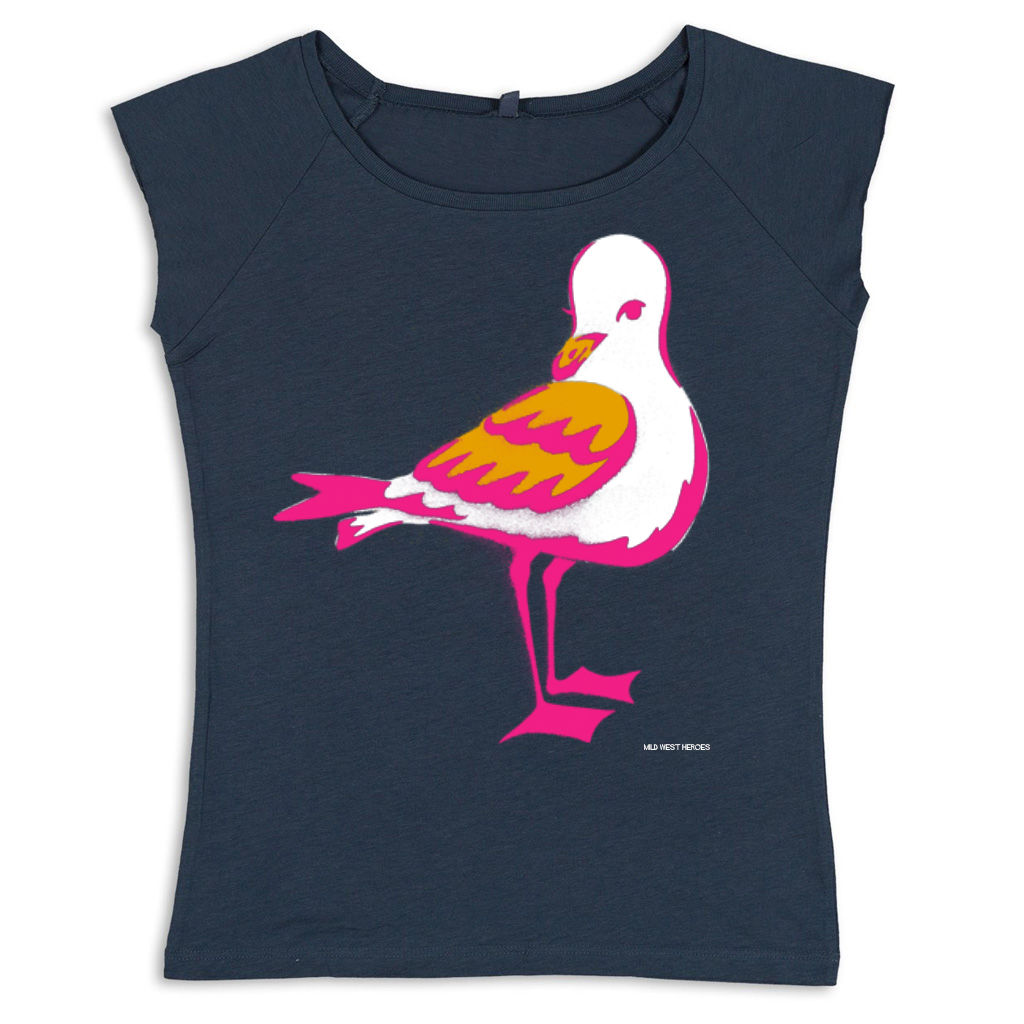 Mardyke Gull on bamboo t-shirt, design by Michelle Barker