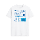 White Printed T-shirt Front