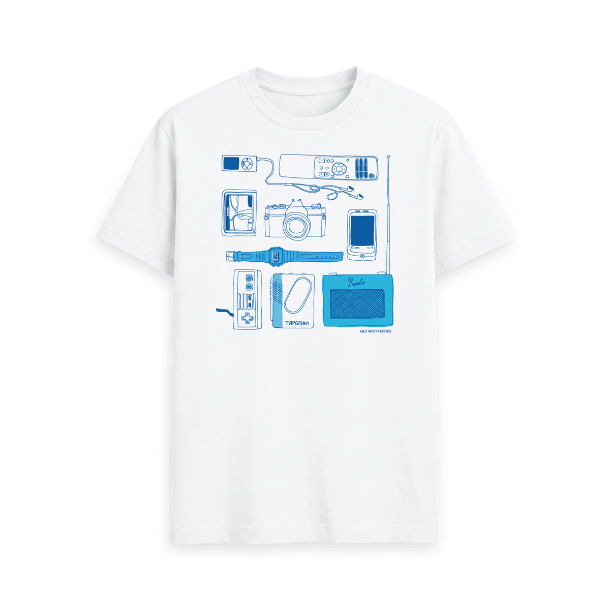 White Printed T-shirt Front