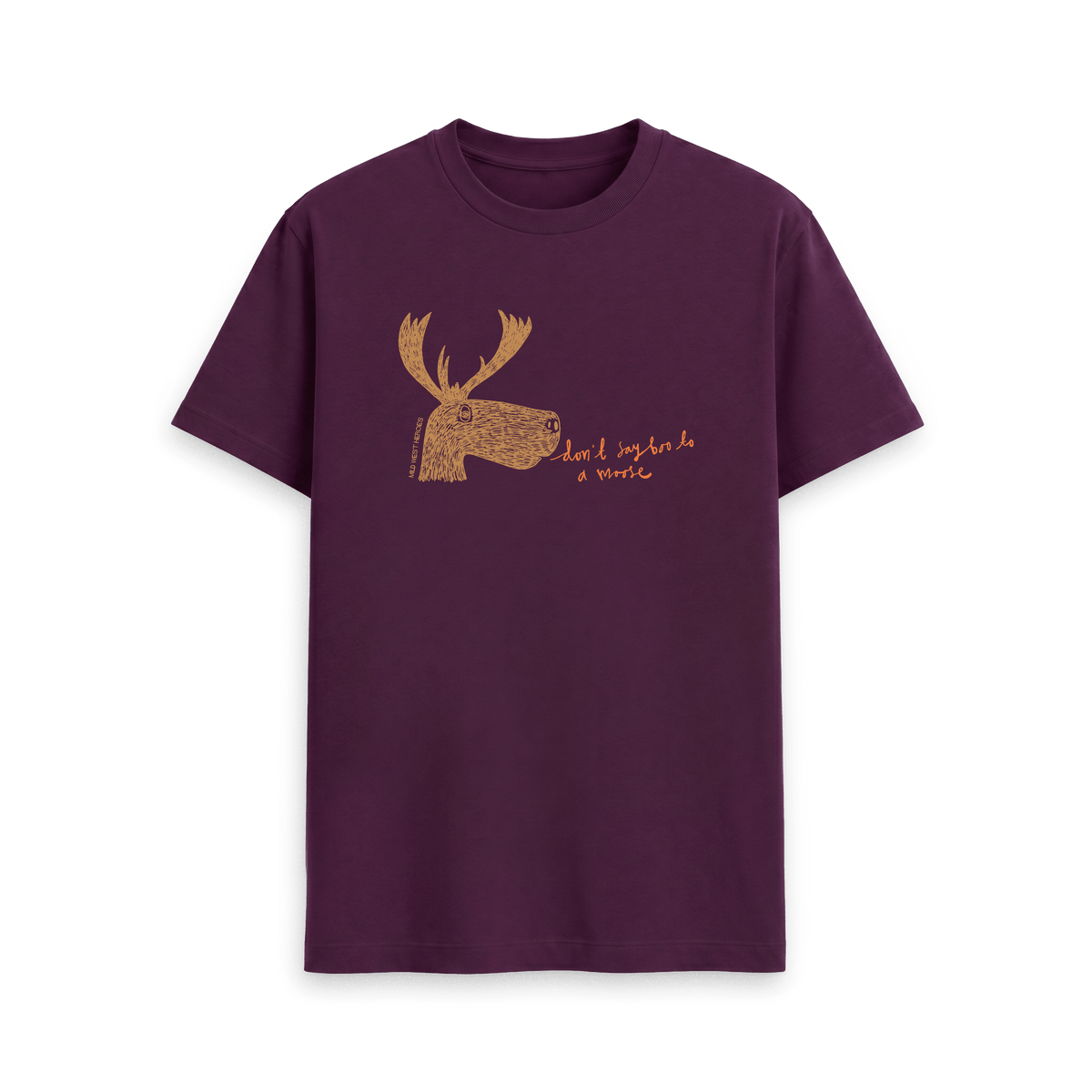 Purple Printed T-shirt Front