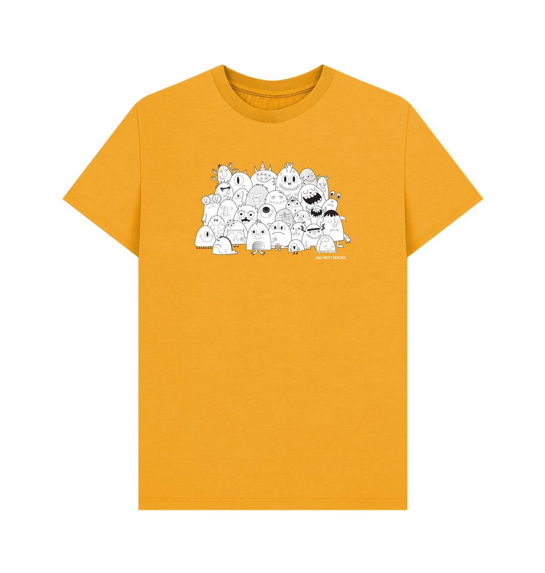 Mustard Monster Club graphic t-shirt