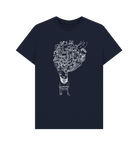 Navy Blue Printed T-shirt Front