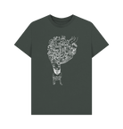 Dark Grey Printed T-shirt Front