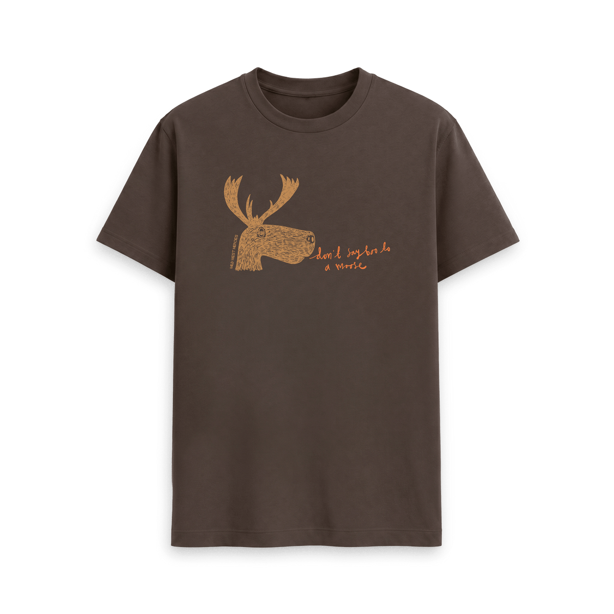 Chocolate Printed T-shirt Front