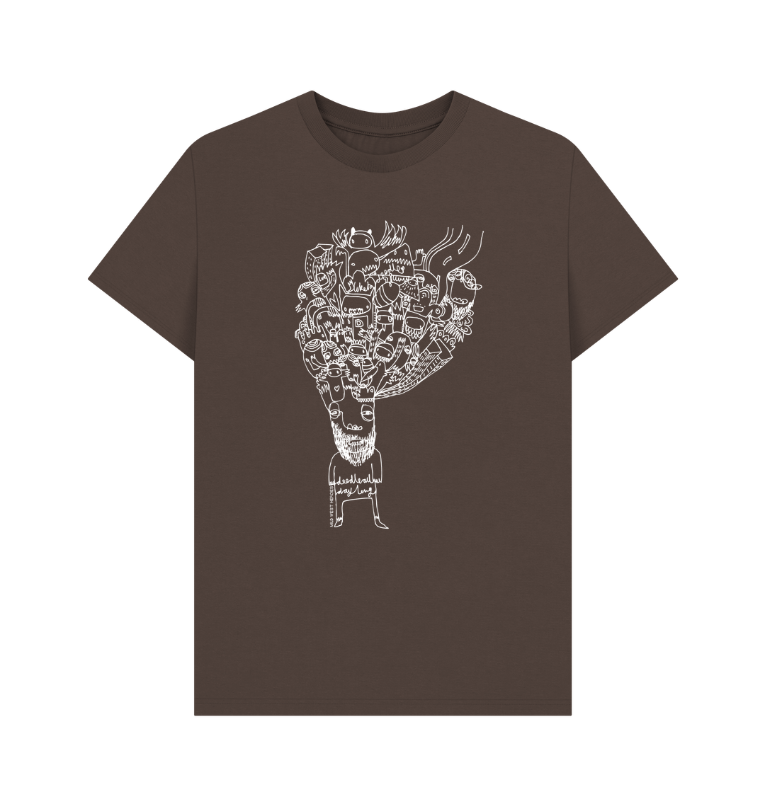 Chocolate Printed T-shirt Front