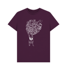 Purple Printed T-shirt Front