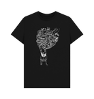 Black Printed T-shirt Front