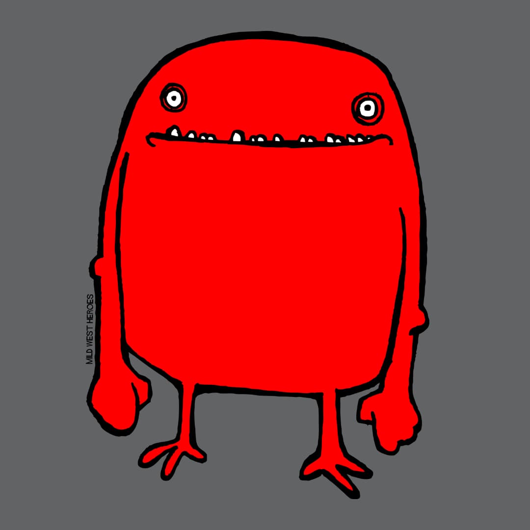 Detail of Slate Grey Hello Bob organic cotton graphic t-shirt