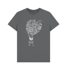 Slate Grey Printed T-shirt Front