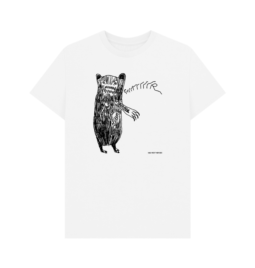 White Grrrrrrr Bear AKA 'Brian' graphic t-shirt