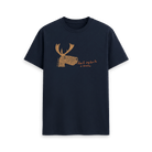 Navy Blue Printed T-shirt Front